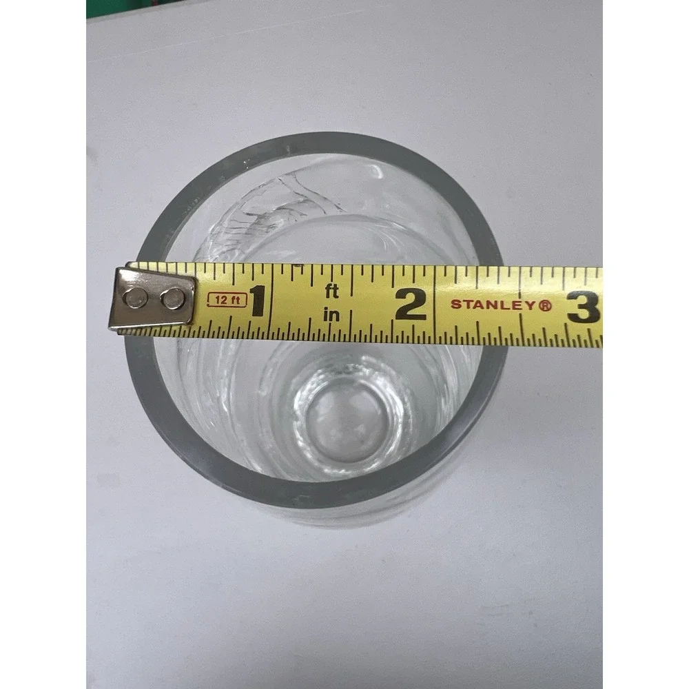 Clear Art Glass Vase 12